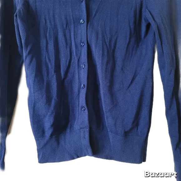Banana Republic Cardigan Sweater Womens XS Blue Button - Picture 3 of 6